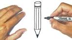 drawing a pencil